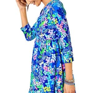 Lilly Pulitzer Loren Swing Dress Borealis Blue XS